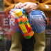 Термопляшка дитяча з силіконовою ручкою 330 мл Quokka Color Bricks (40143)