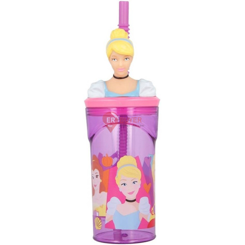 Стакан для детей с трубочкой 360 мл Stor Disney Princess (51266)