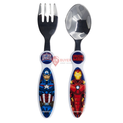 Дитячий набір столових приборів 2 предмета Stor Avengers (74118)