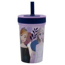 Стакан для детей с силиконовой трубочкой 465 мл Stor Frozen (74286)