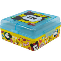Ланч-бокс квадратный на 3 отделения Stor Mickey Mouse (74393)
