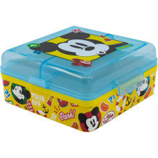 Ланч-бокс квадратный на 3 отделения Stor Mickey Mouse (74393)