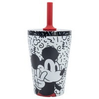 Термостакан для детей с силиконовой трубочкой 360 мл Stor Mickey Mouse (74398)