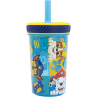 Стакан для детей с силиконовой трубочкой 370 мл Stor Paw Patrol (74687)