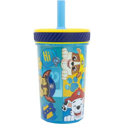Стакан для детей с силиконовой трубочкой 370 мл Stor Paw Patrol (74687)