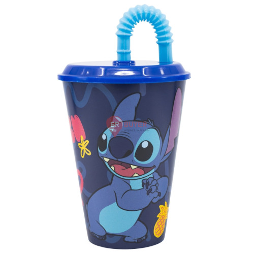 Стакан для детей с трубочкой 430 мл Stor Stitch (75030)
