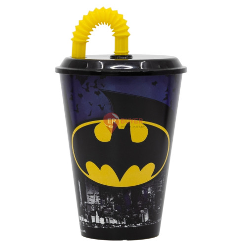 Стакан для детей с трубочкой 430 мл Stor Batman (85540)