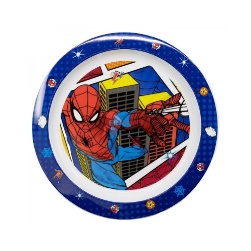 Тарелка детская пластиковая 20,3х23,1х2 см Stor Spider-Man (74747)