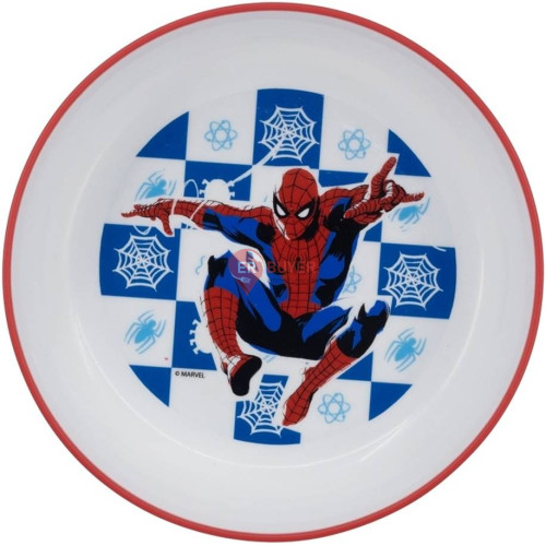 Детская пластиковая миска ‎14x14x4,6 см Stor Spider-Man (74791)