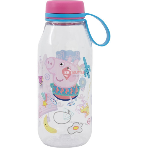 Бутылка для воды с силиконовой ручкой 460 мл Stor Peppa Pig (15538)