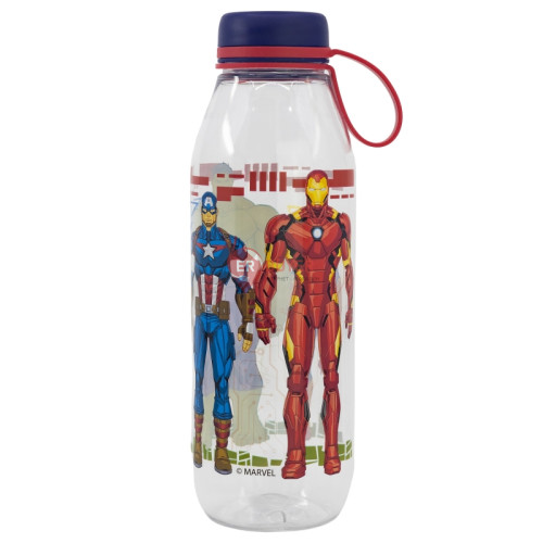 Бутылка для воды с силиконовой ручкой 650 мл Stor Avengers (74183)