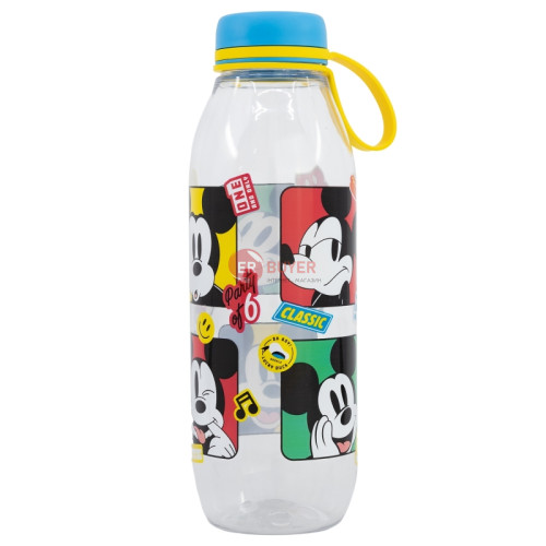 Бутылка для воды с силиконовой ручкой 650 мл Stor Mickey Mouse (74383)