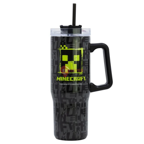 Термокухоль з трубочкою 940 мл Stor Minecraft (75643)