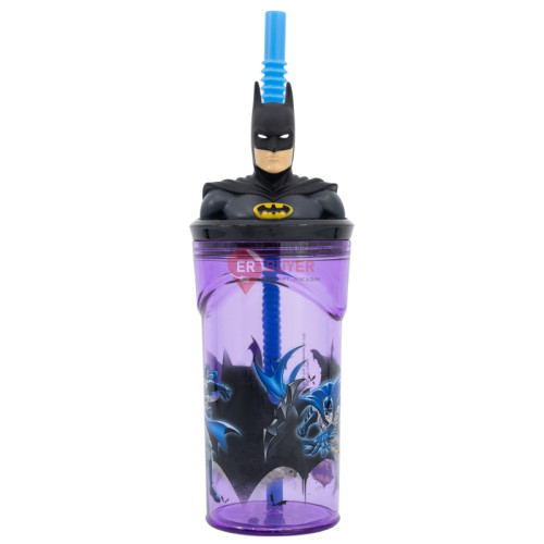 Стакан для детей с трубочкой 360 мл Stor Batman (93054)